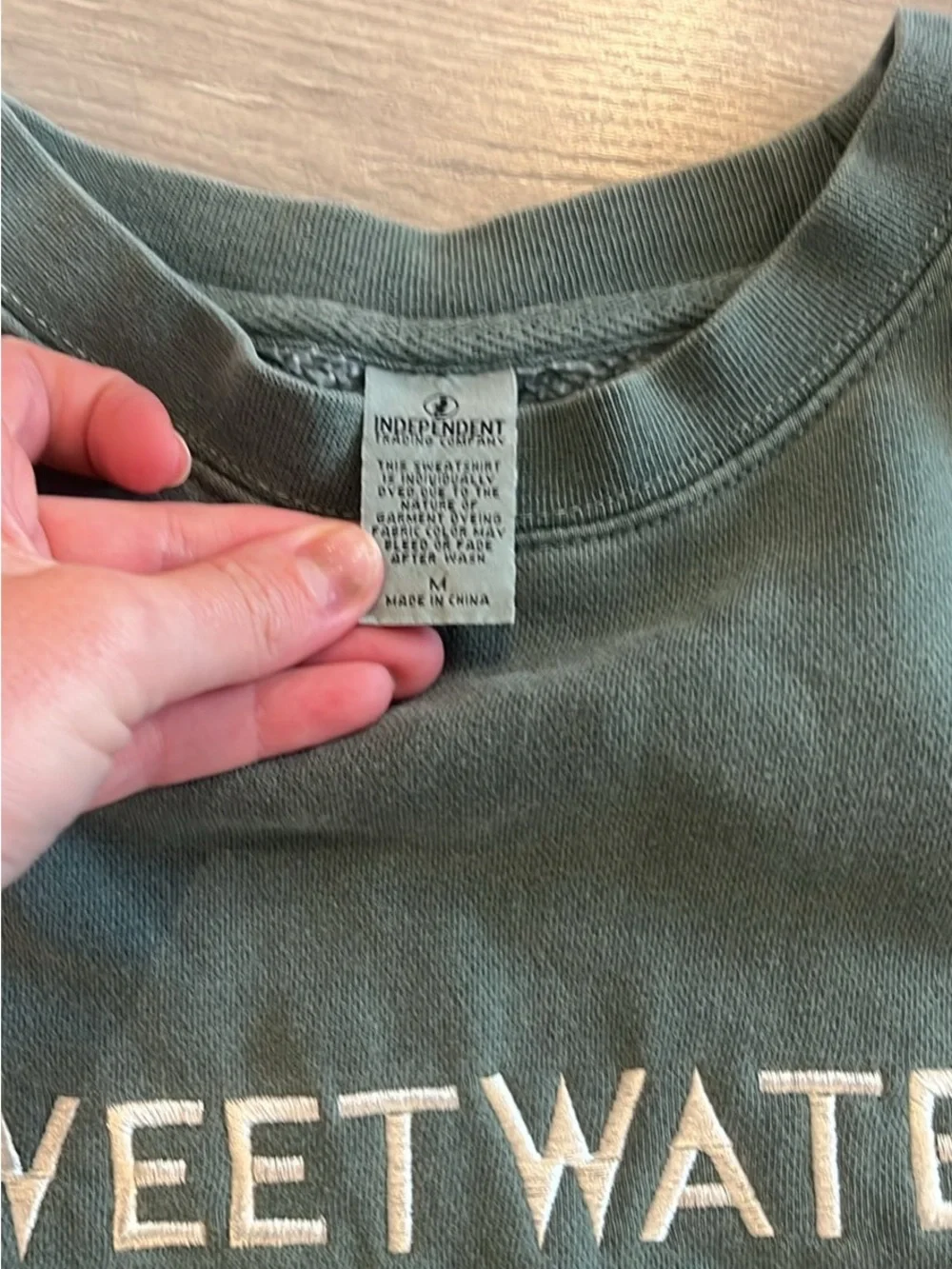 Sweetwater Green Crewneck Sweatshirt — Men's Relaxed Crew